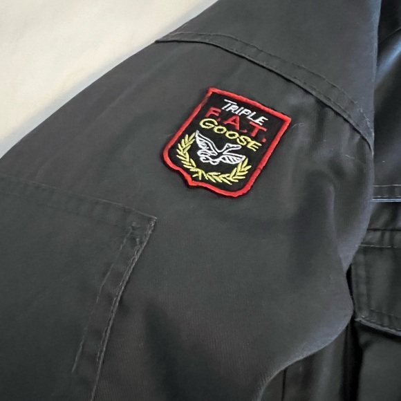 011: PerLoved Men's Gray Down-filled Fur-Trimmed Hood Bomber Jacket - Picture 2 of 13